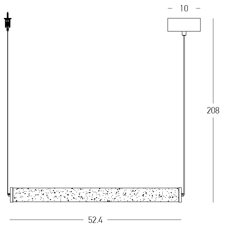 Lampa suspendata TANAM LINIAR