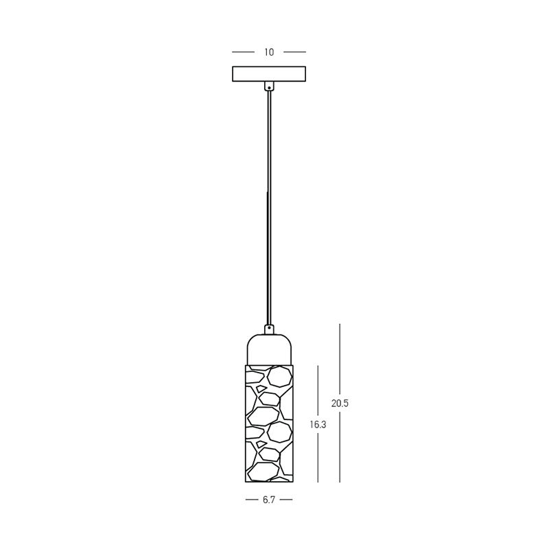 Lampa suspendata ELORIS