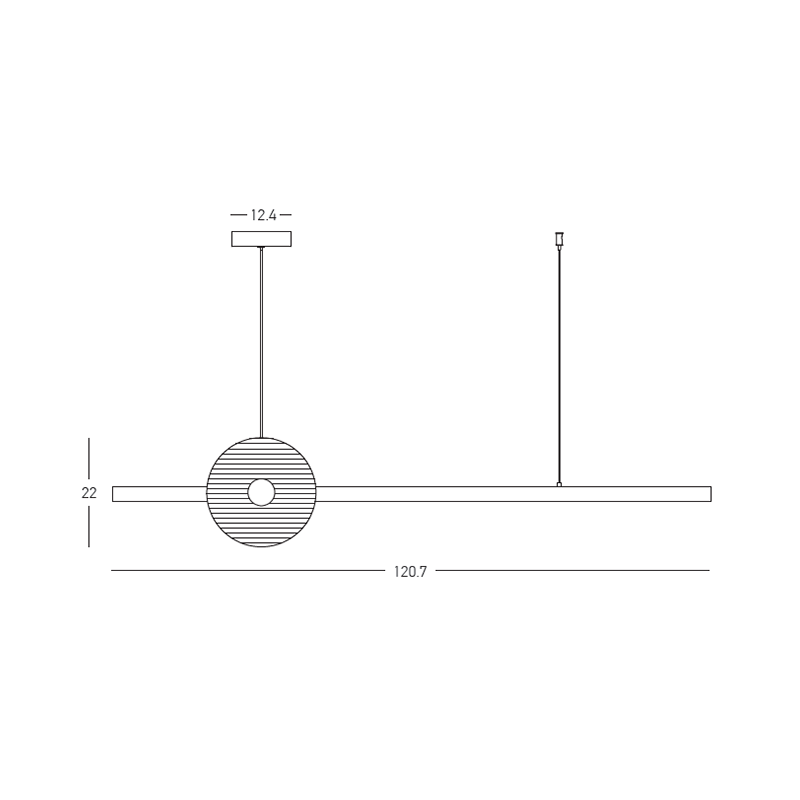 Lampa suspendata SILONA LINE