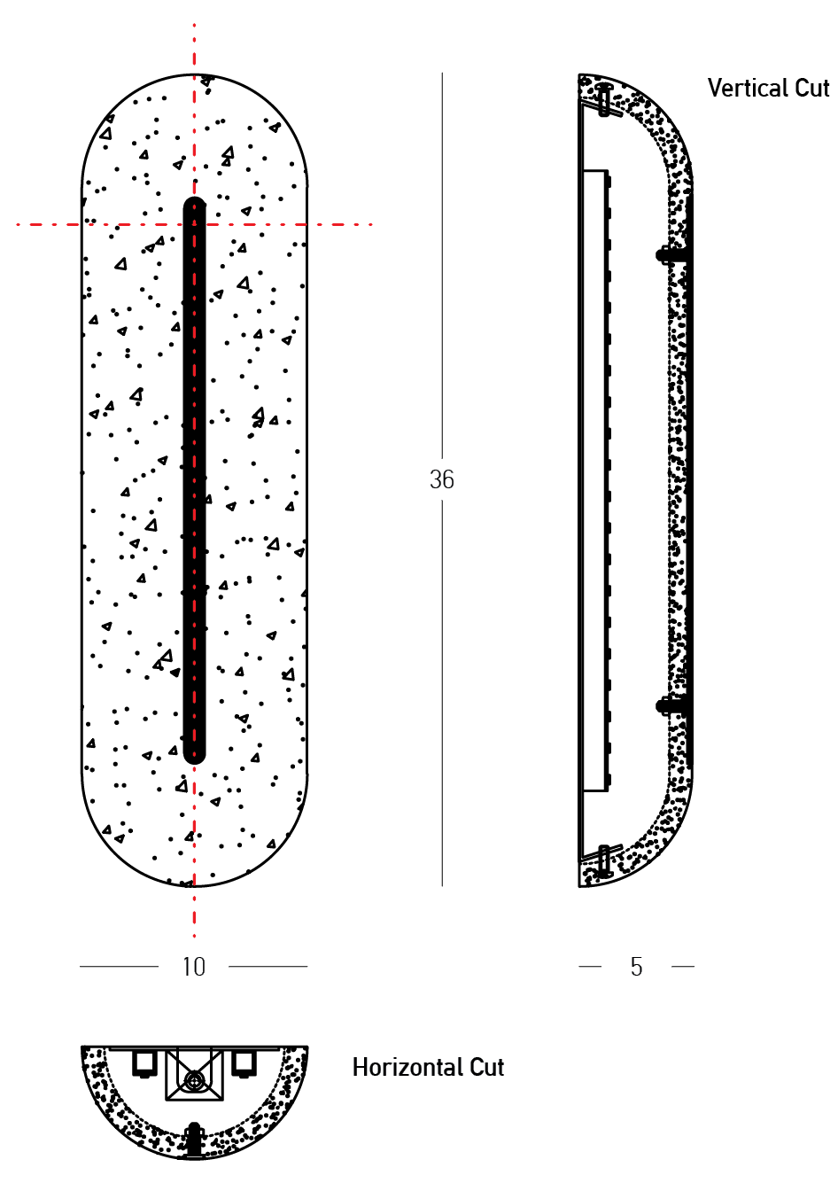 Aplica de perete BASTER 14W