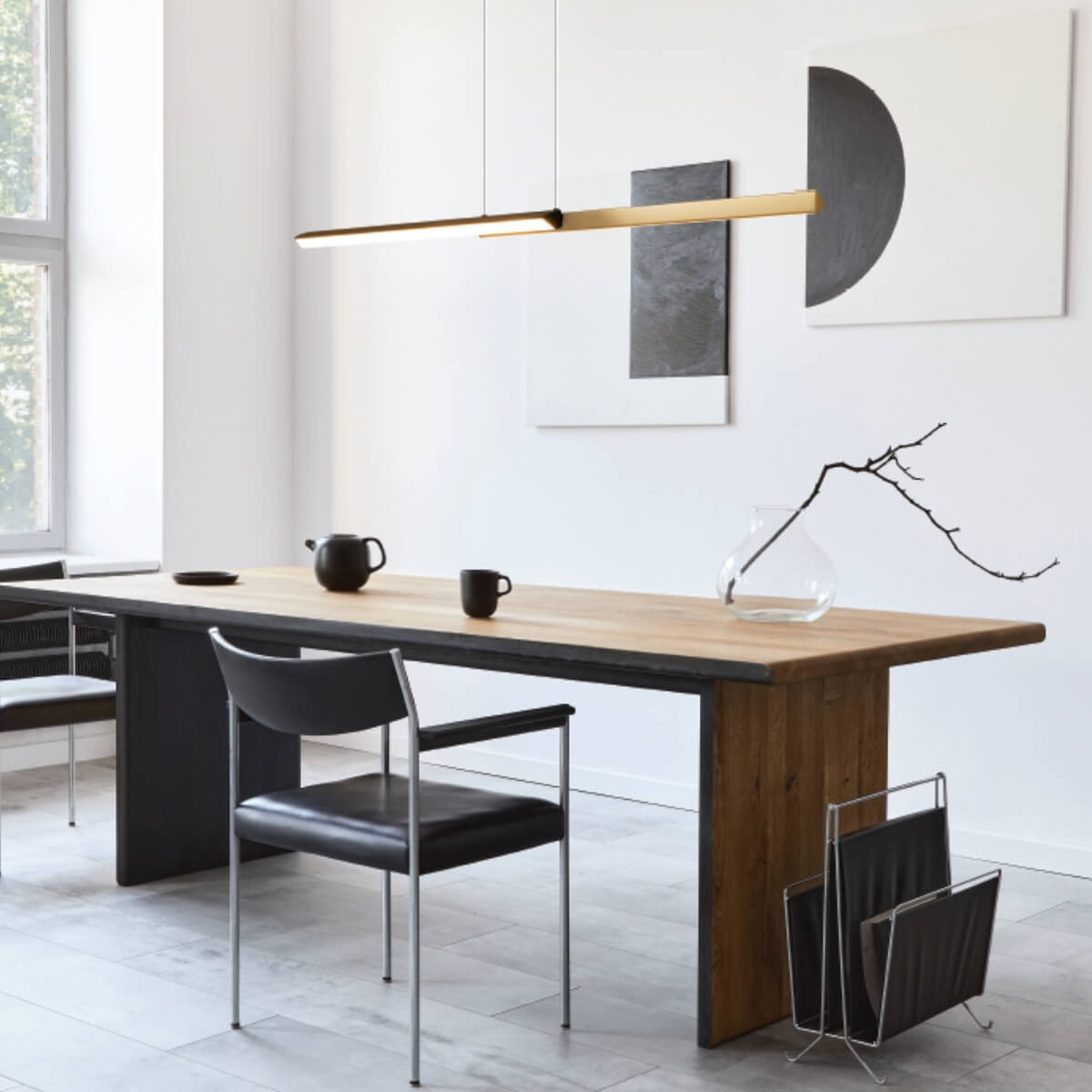 Lampa suspendata LARET BLACK/BRASS