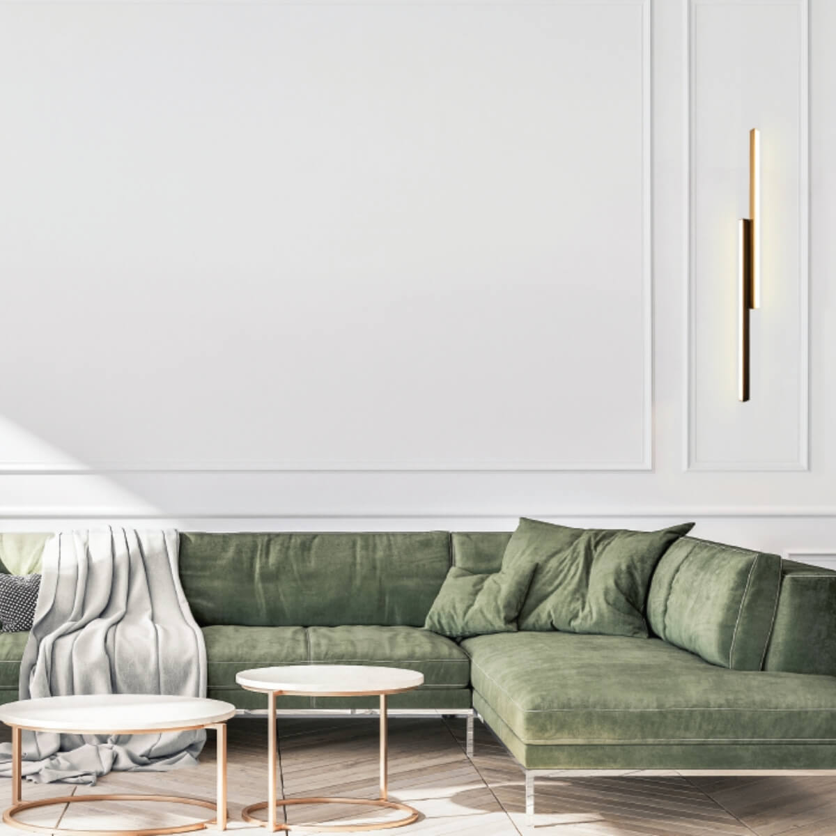 Aplica de perete LARET BLACK/BRASS