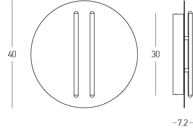 Aplica de perete dimabila NOVEL 13W
