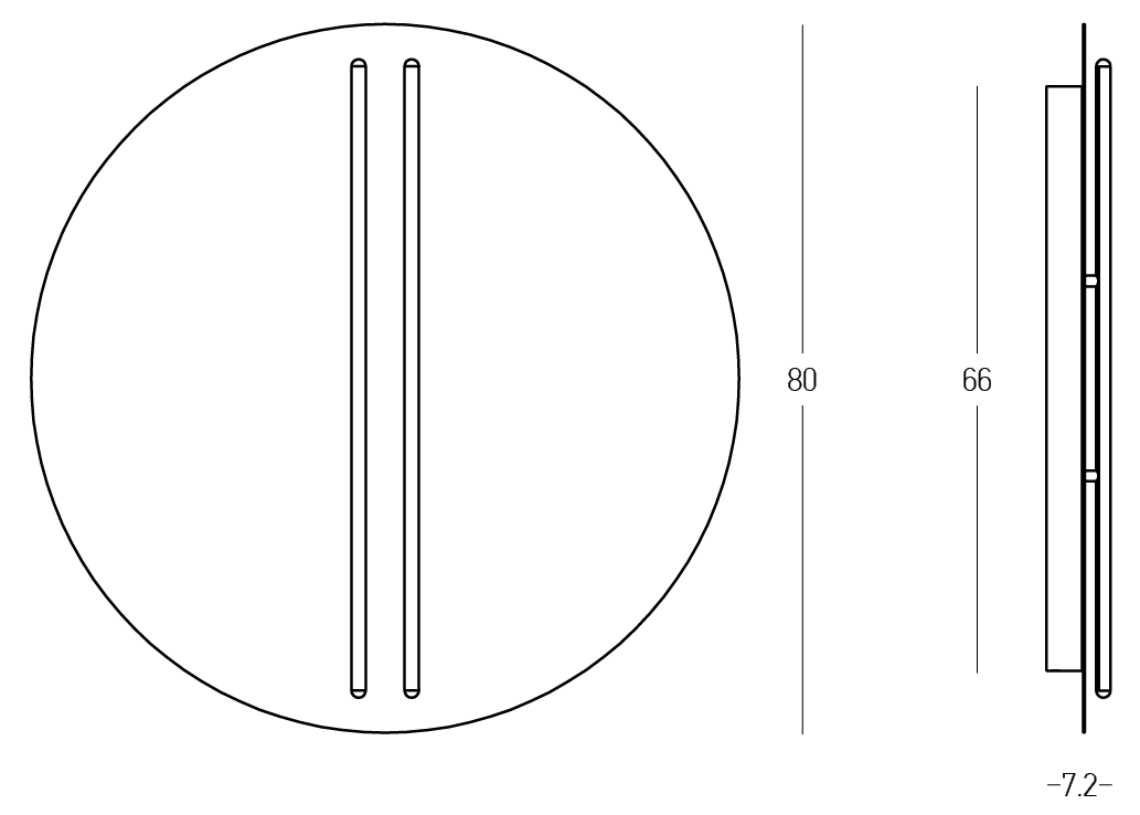 Aplica de perete dimabila NOVEL 30W