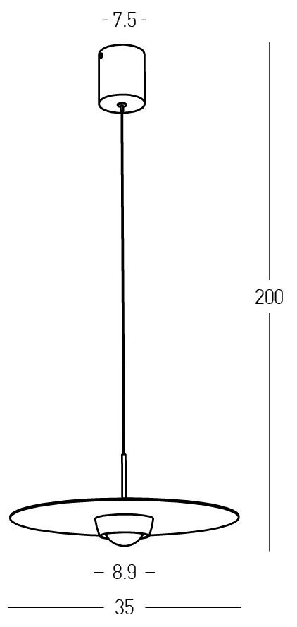 Lampa suspendata CARIOLA 35CM