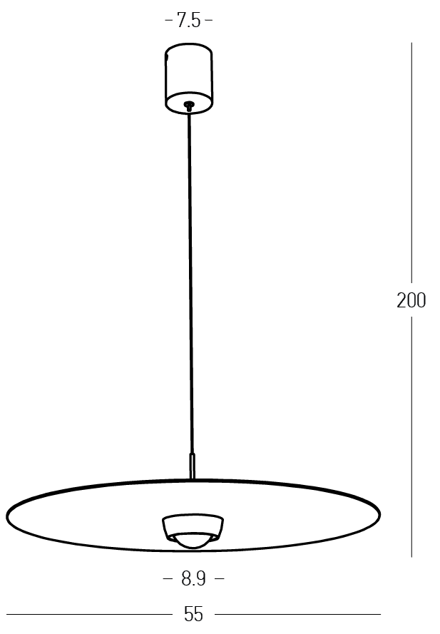 Lampa suspendata CARIOLA 55CM