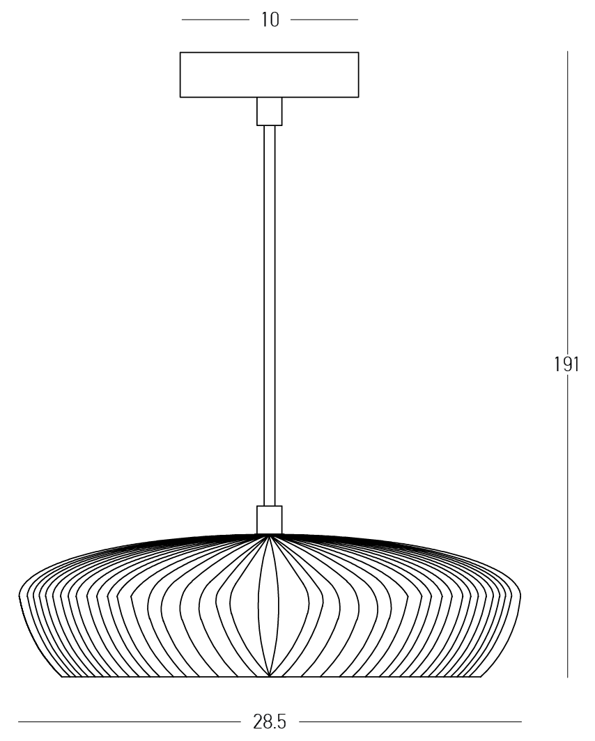 Lampa suspendata MIRADA 28,5 CM