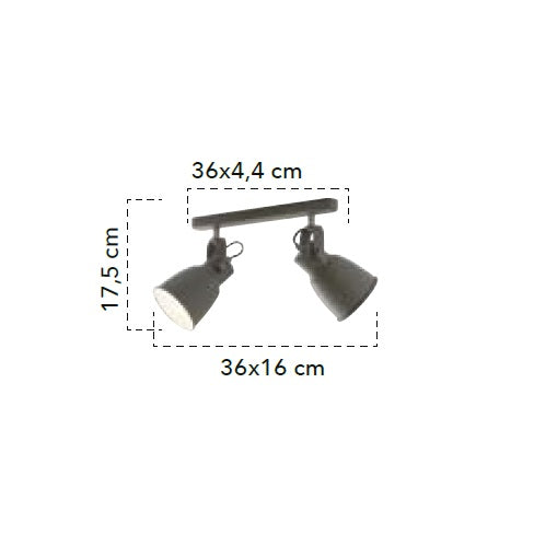 Aplică de tavan GRIGO 2