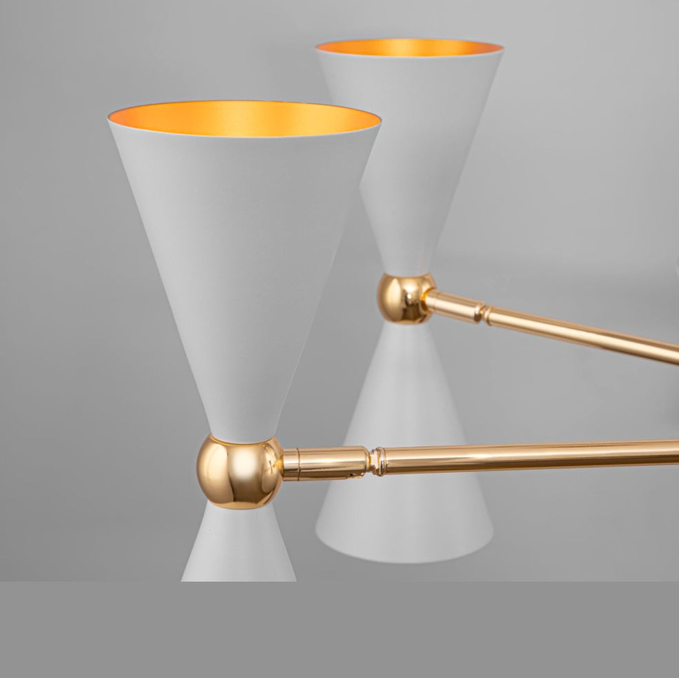 Lampă suspendată SPER WHITE/GOLD 14L