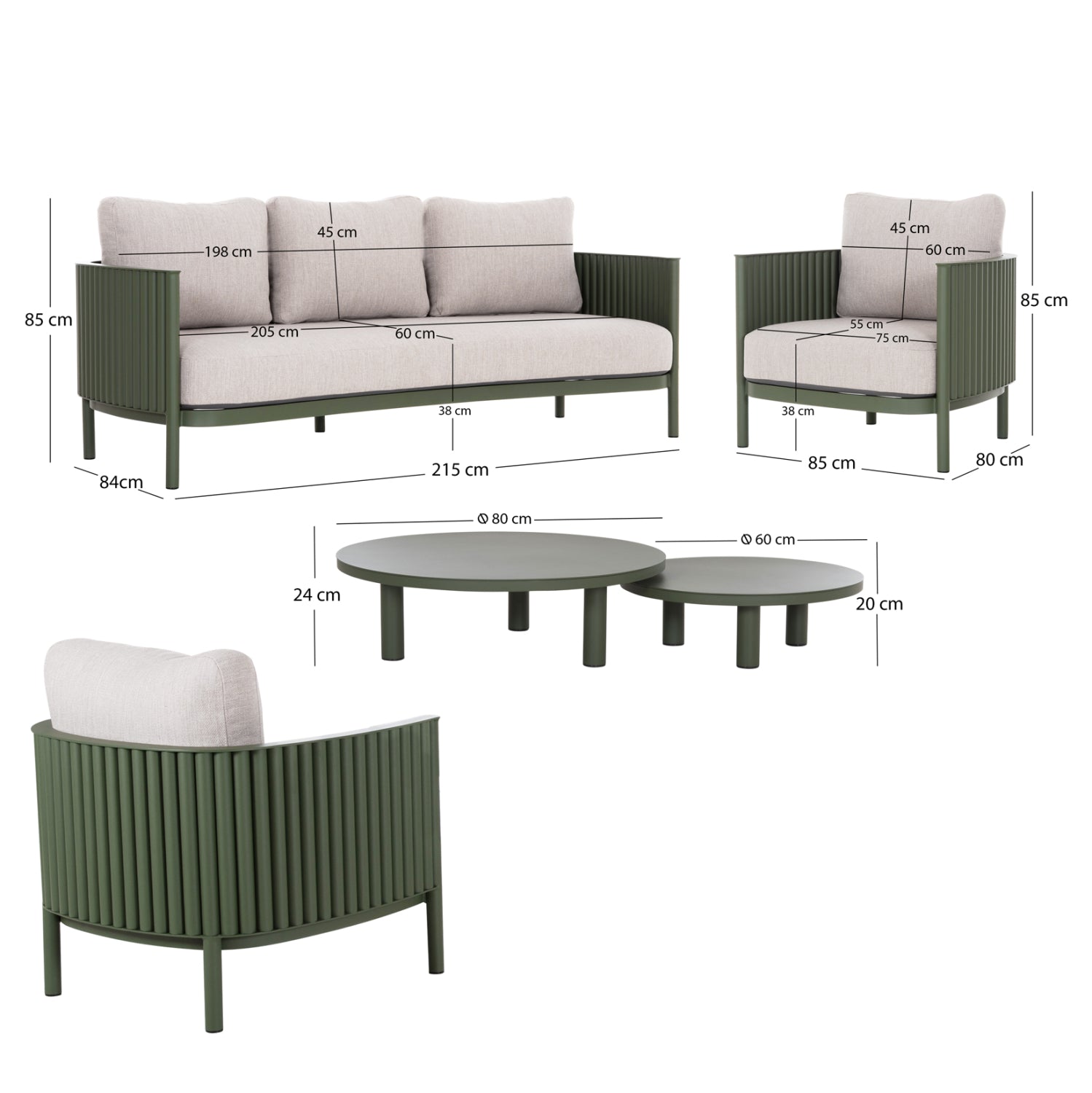 Set pentru exterior CARDINAL COLORS