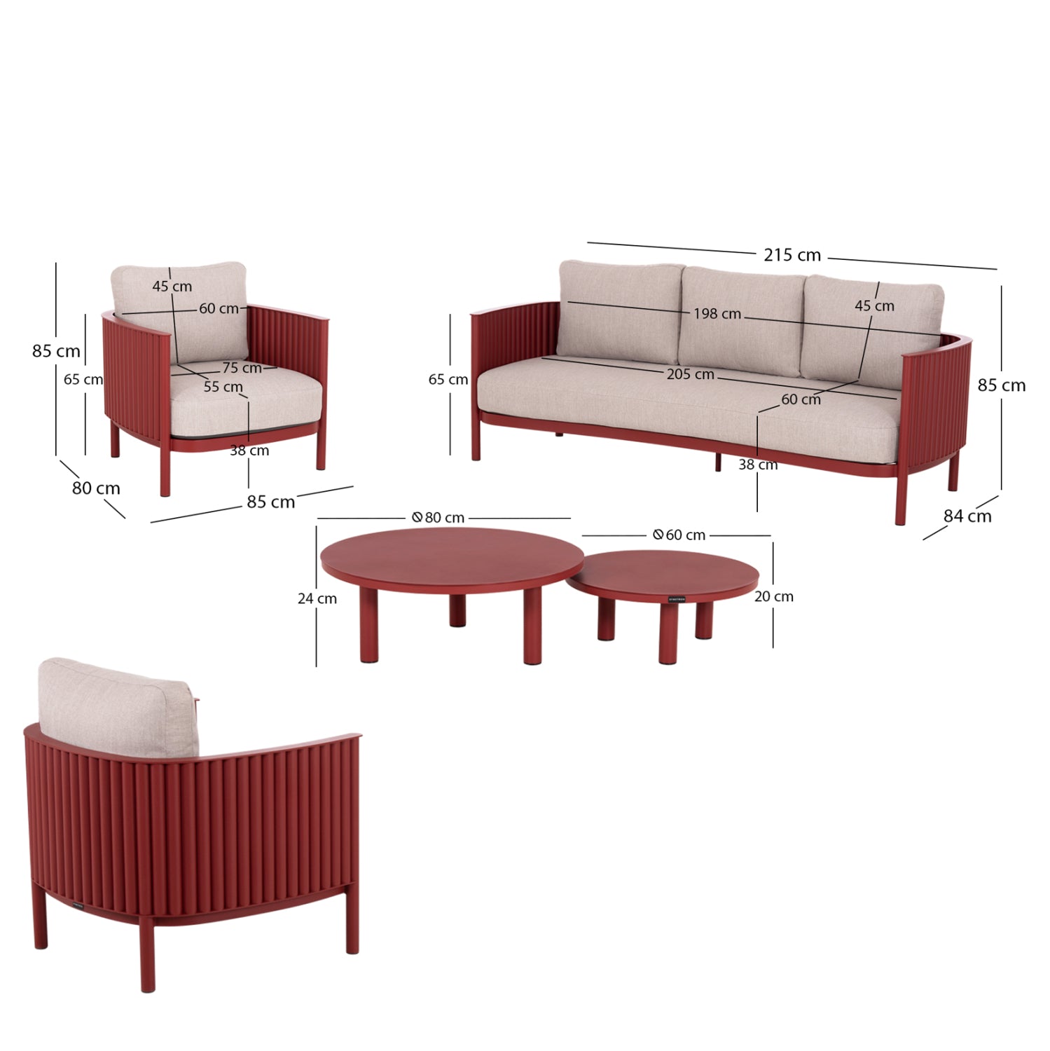 Set pentru exterior CARDINAL COLORS