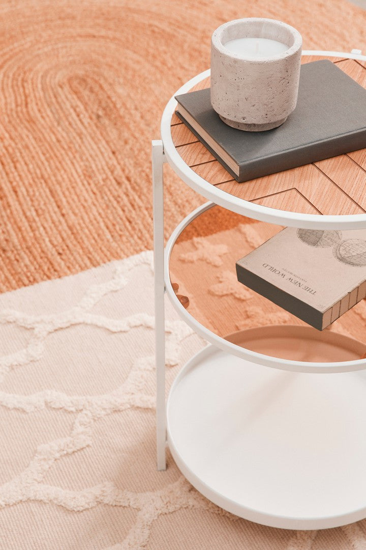 Masuta de cafea OMAG WHITE Ø40 x 60 CM