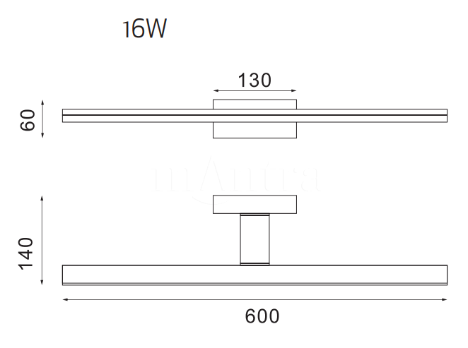 Aplica de perete MORNING LINIAR