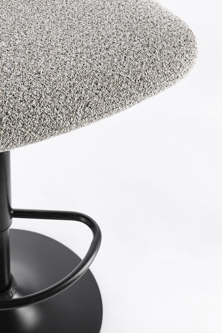 Scaun de bar RASTEL BLACK H60/81 CM