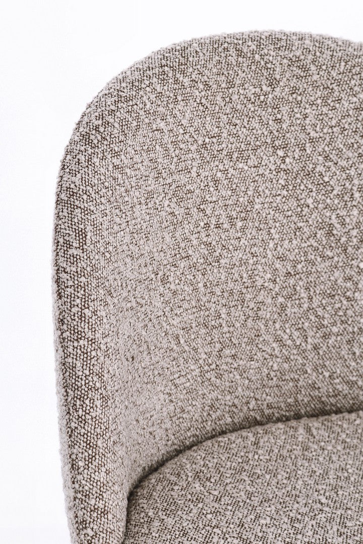 Set scaune 3+1 gratis TANIA BLACK BOUCLE IVORY