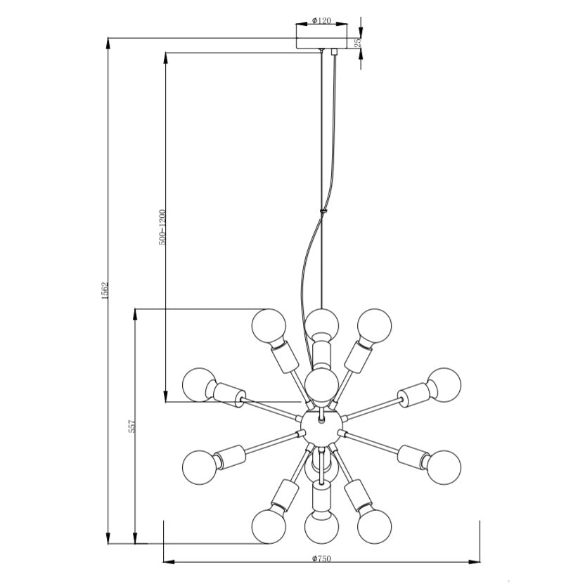 Lampă suspendată JACK 12L