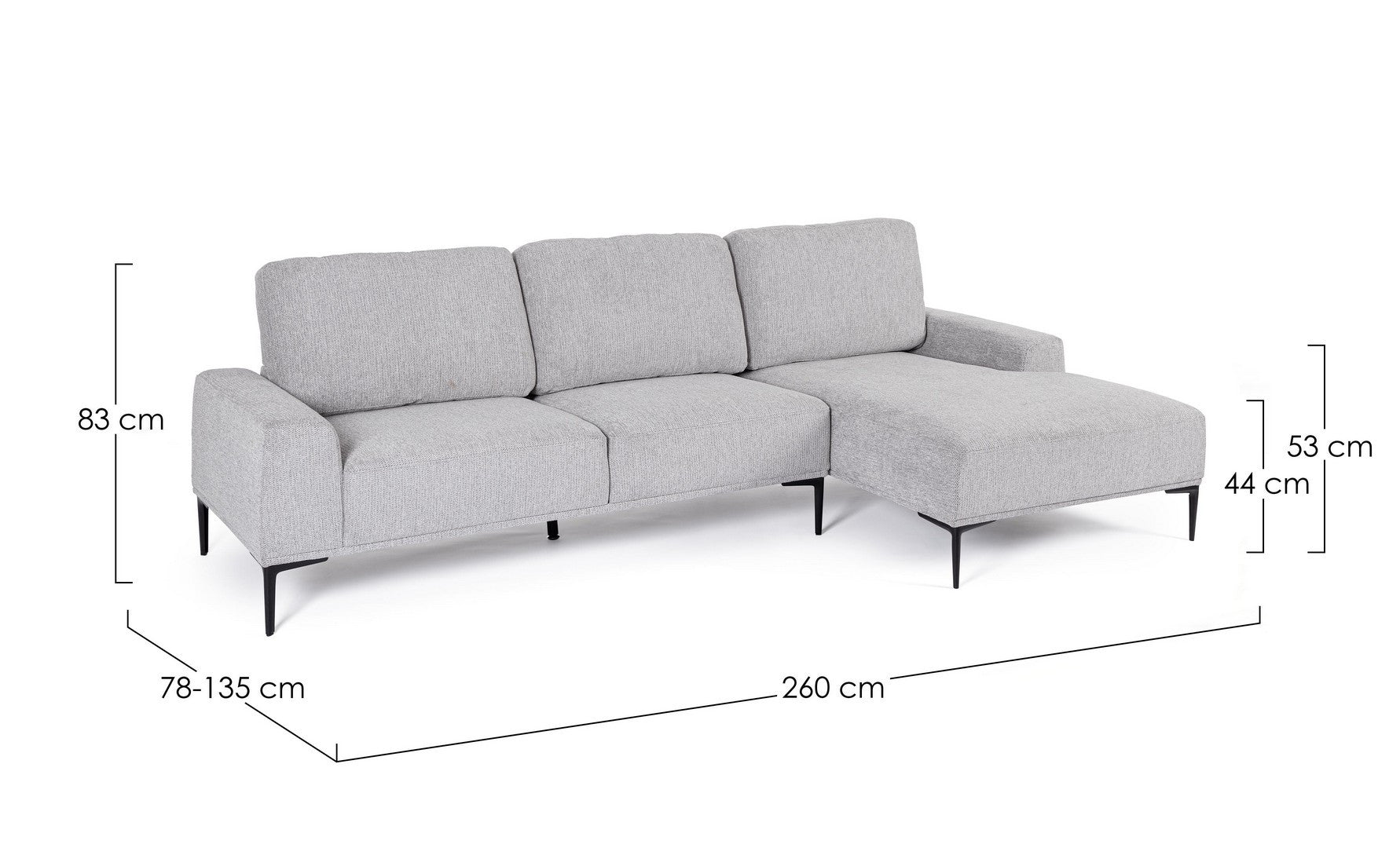 Coltar dreapta VERION 260 CM