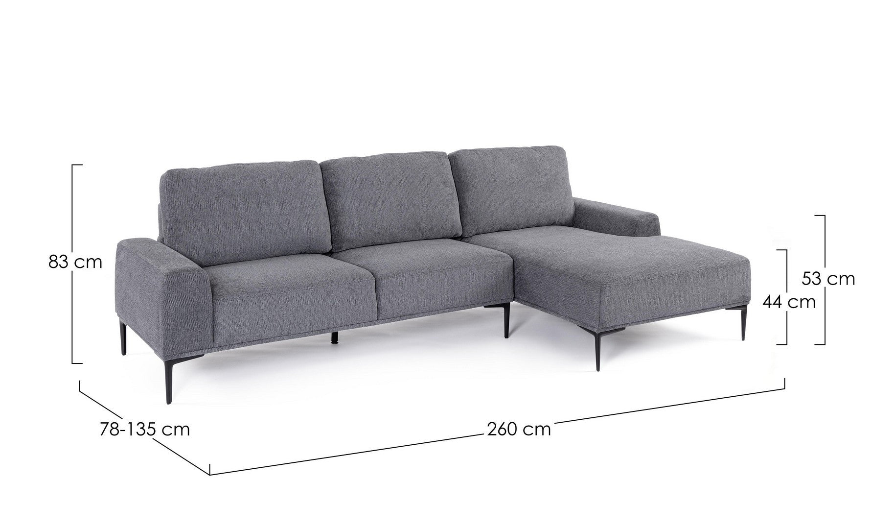 Coltar dreapta VERION 260 CM