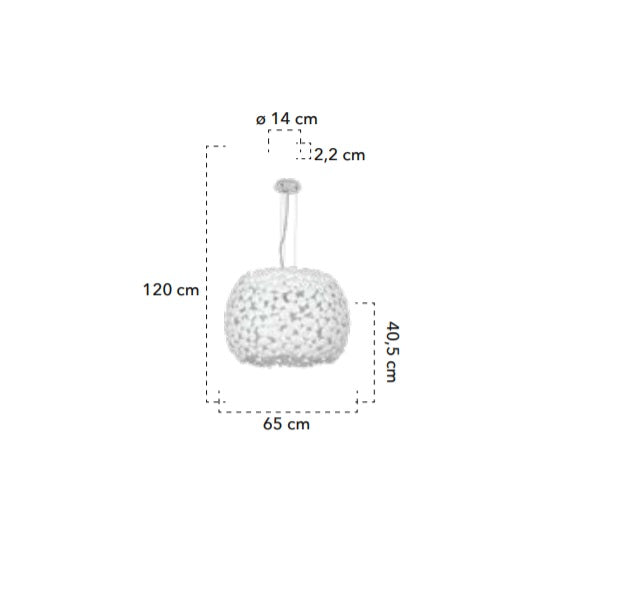 Lampă suspendată DIONISO 65CM