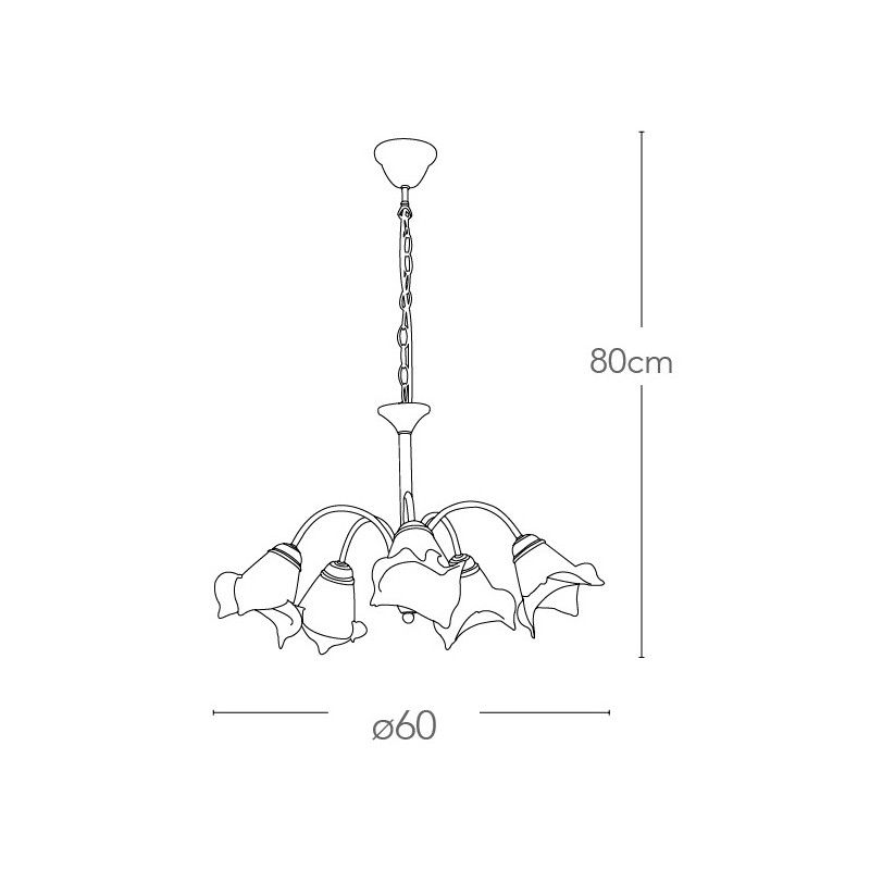 Lampă suspendată NIK 5L