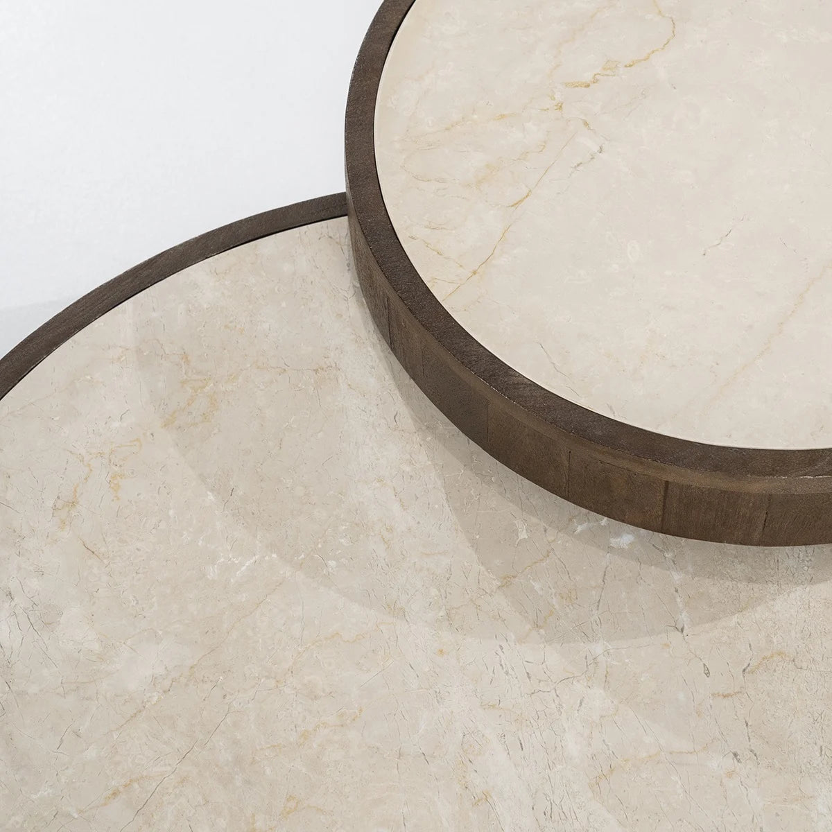 Set 2 masute de cafea CAITO Ø55/79 x 40/30 CM