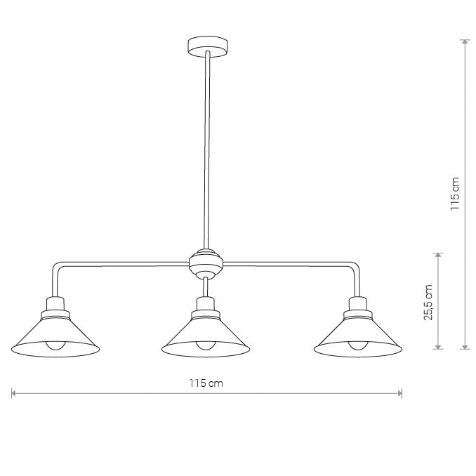 Lampă suspendată FRISBO 3