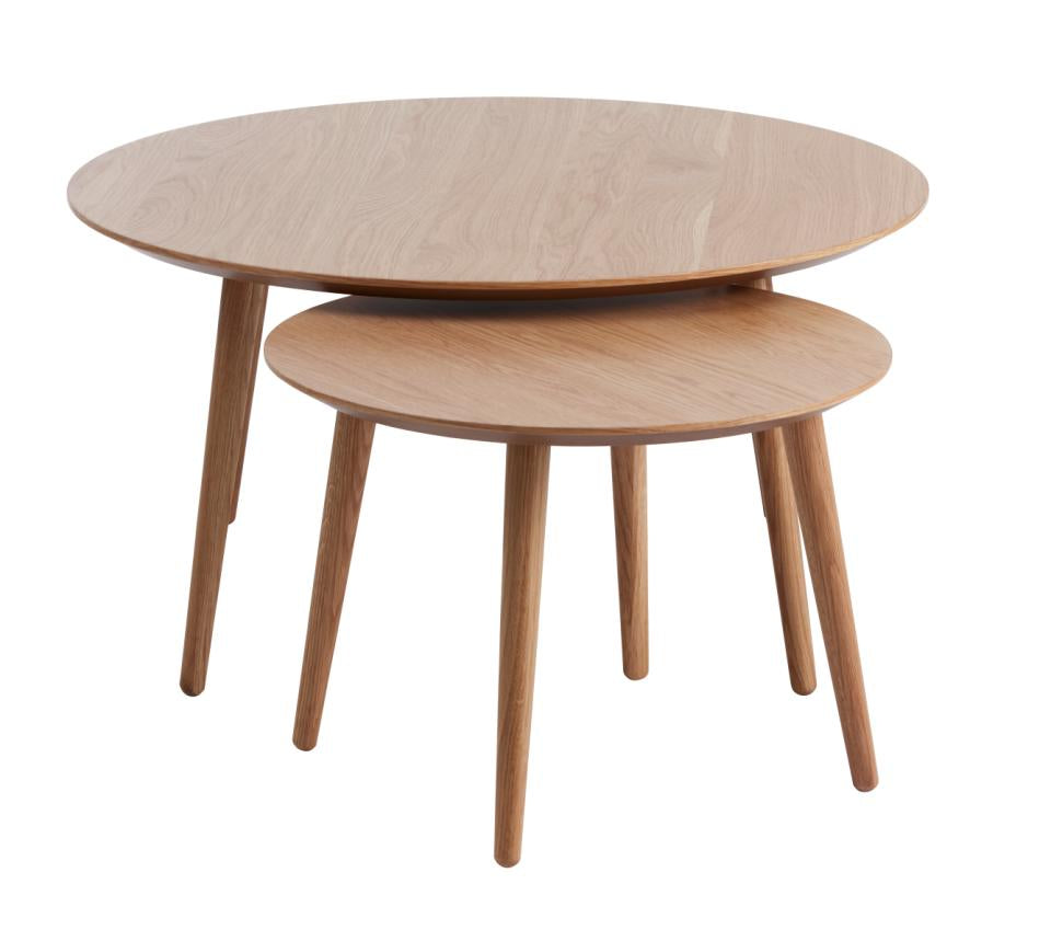 Set 2 masute de cafea LEVION Ø58/88 x 41/45 CM