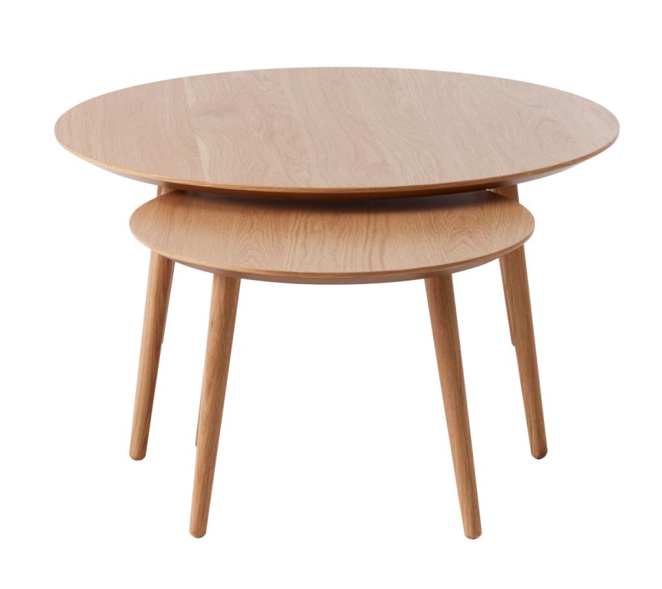 Set 2 masute de cafea LEVION Ø58/88 x 41/45 CM