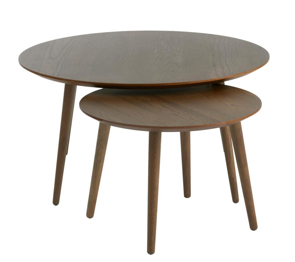 Set 2 masute de cafea LEVION Ø58/88 x 41/45 CM