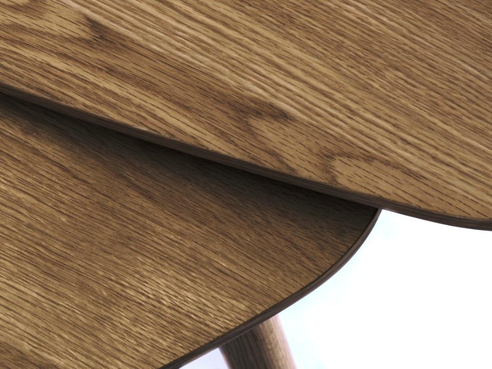 Set 2 masute de cafea LEVION 52x70x41/70x100x45 CM