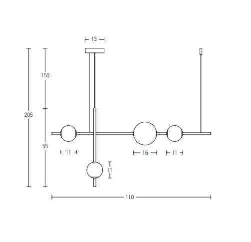 Lampa suspendata GOTIS 110