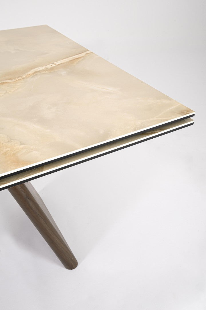 Masa extensibila MAIKKI WALNUT/ONYX 200(300) x 100 CM