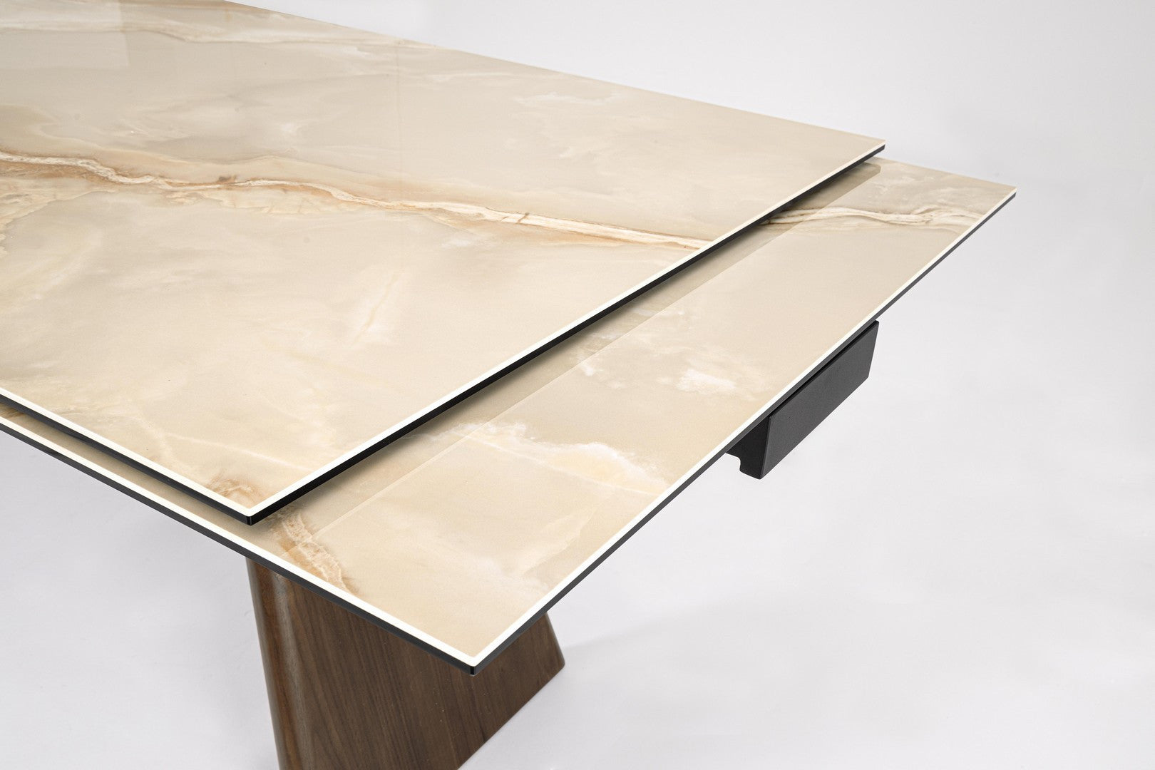 Masa extensibila MAIKKI WALNUT/ONYX 200(300) x 100 CM