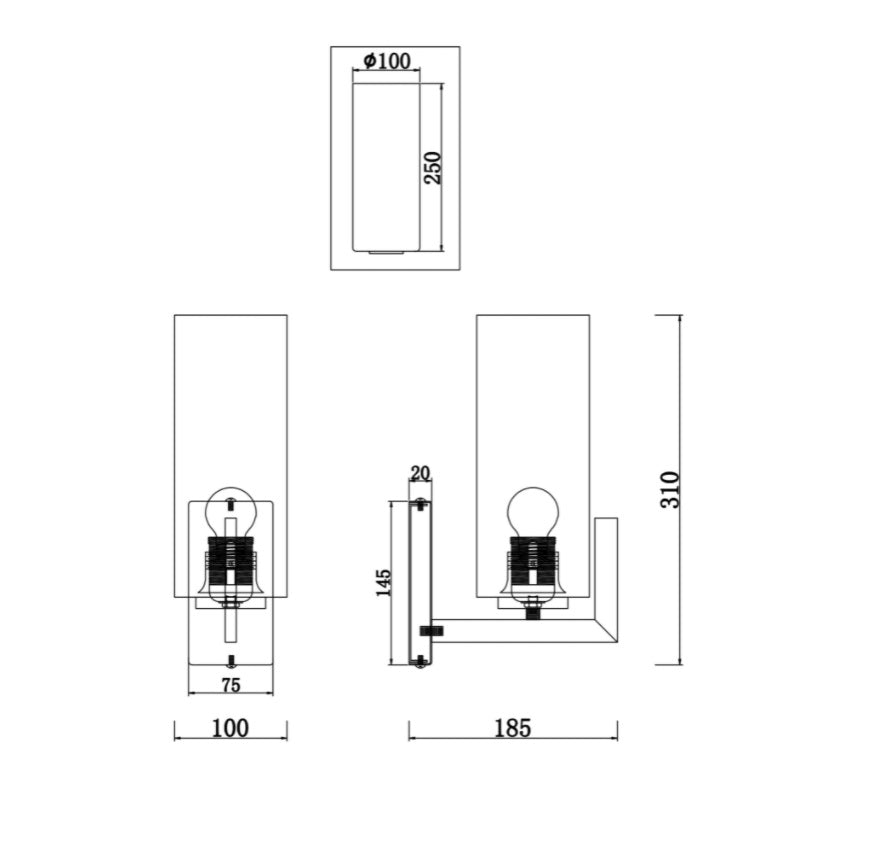 Aplica de perete FORTANO
