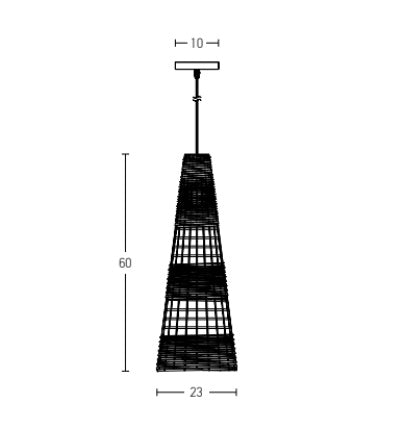 Lampa suspendata BAMBARA