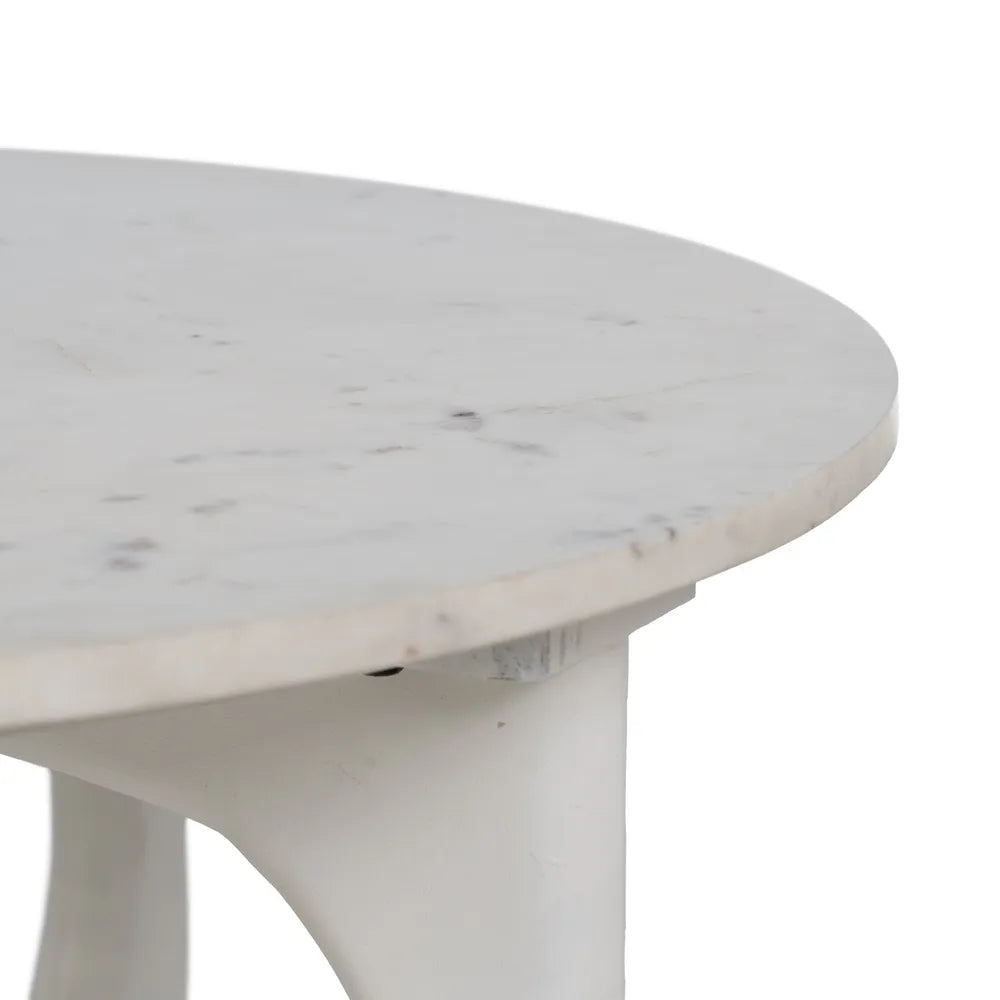 Masuta de cafea SOVAN WHITE Ø75 x 40 CM