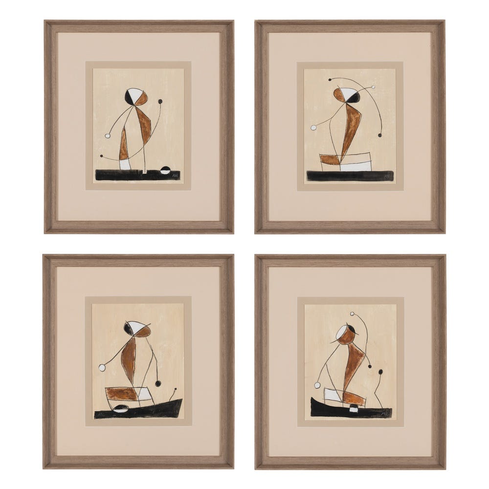 Set 4 tablouri FRAGMENTA 35 x 40 CM