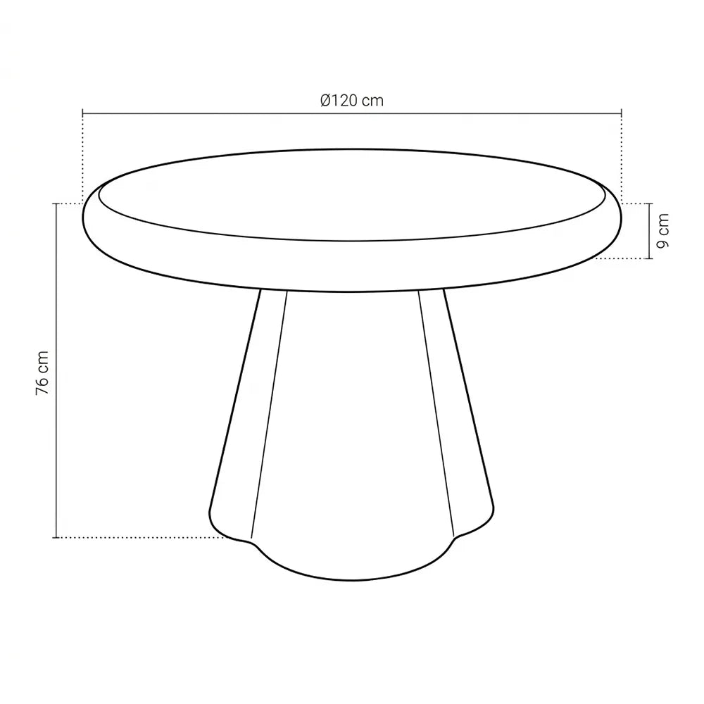Masa BRENOVA Ø120 CM