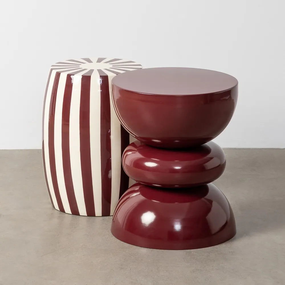 Masuta de cafea STRIPE BORDEAUX 35X46 CM