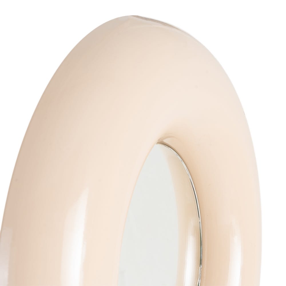 Oglinda de perete PRISMIO BEIGE Ø49 CM