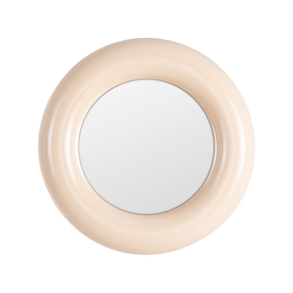 Oglinda de perete PRISMIO BEIGE Ø64 CM
