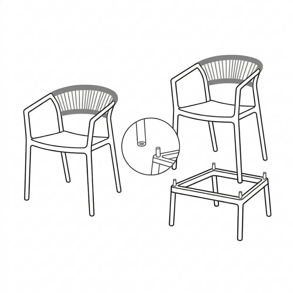 Scaun de bar FELINA H 75CM