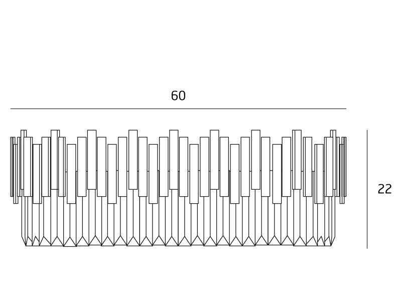Plafoniera EISA CLEAR Ø60 CM