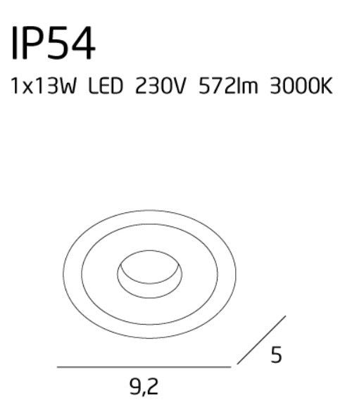 Spot încastrat AZIMA