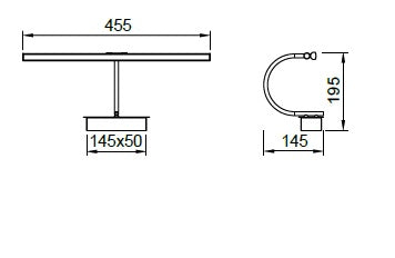 Aplica de perete MELA BRASS