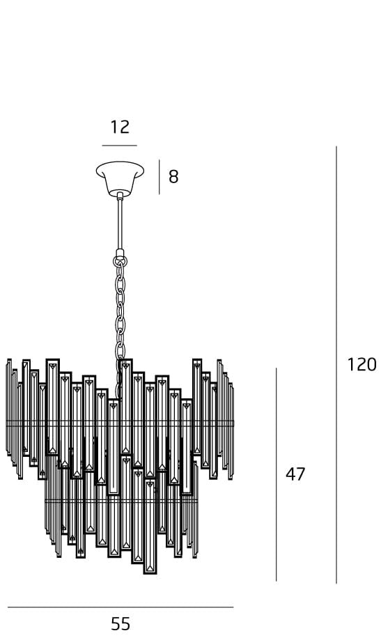 Lampă suspendată MONNA 55