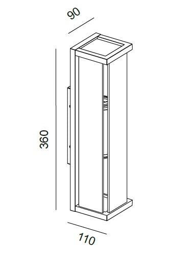 Aplica de perete MUROS DUO 36 -P