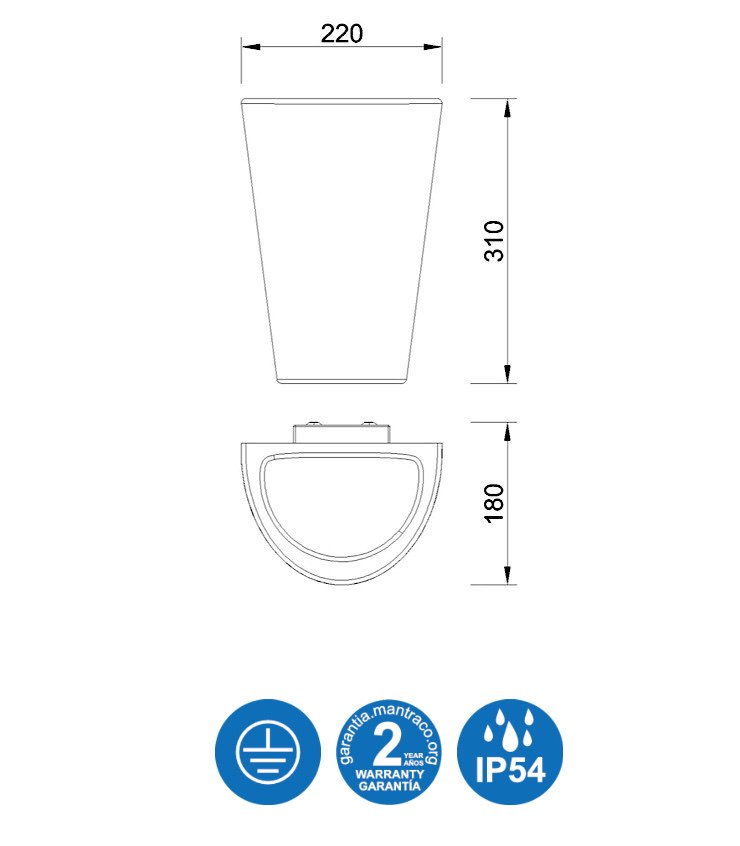 Aplica de perete HAVANA 31