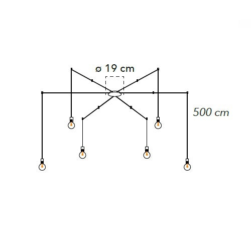 Lampa suspendata HABI BCO P6