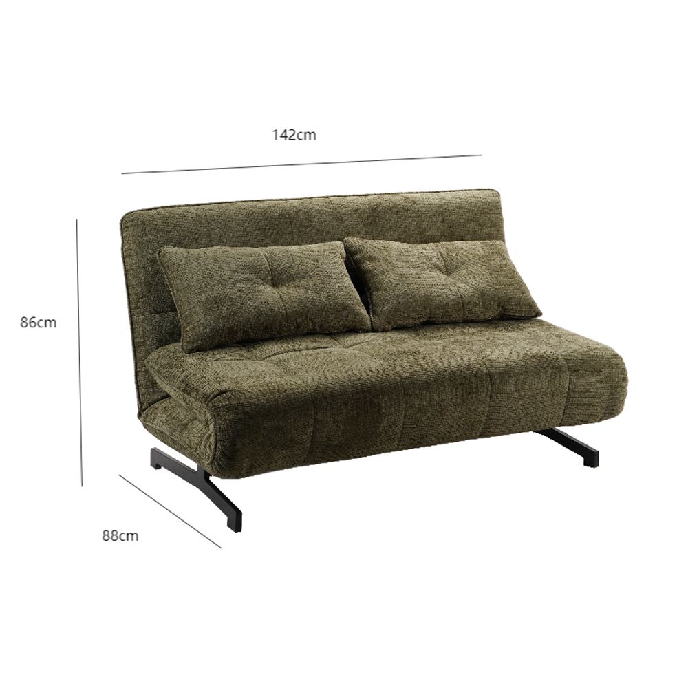 Canapea extensibila 2 locuri SCALEDA 142 CM